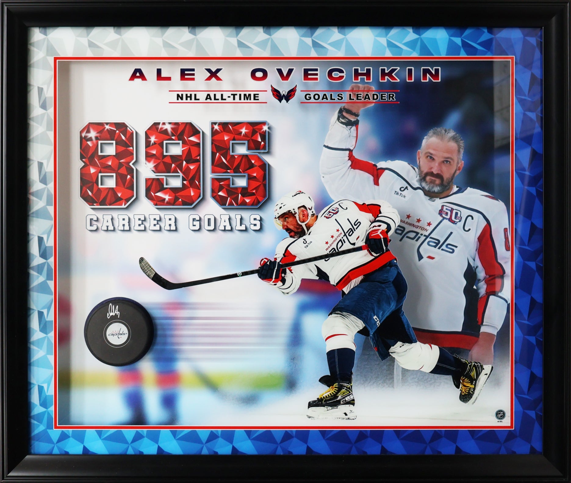 Sidney Crosby Signed 18x44 Framed Print Team Canada 2010