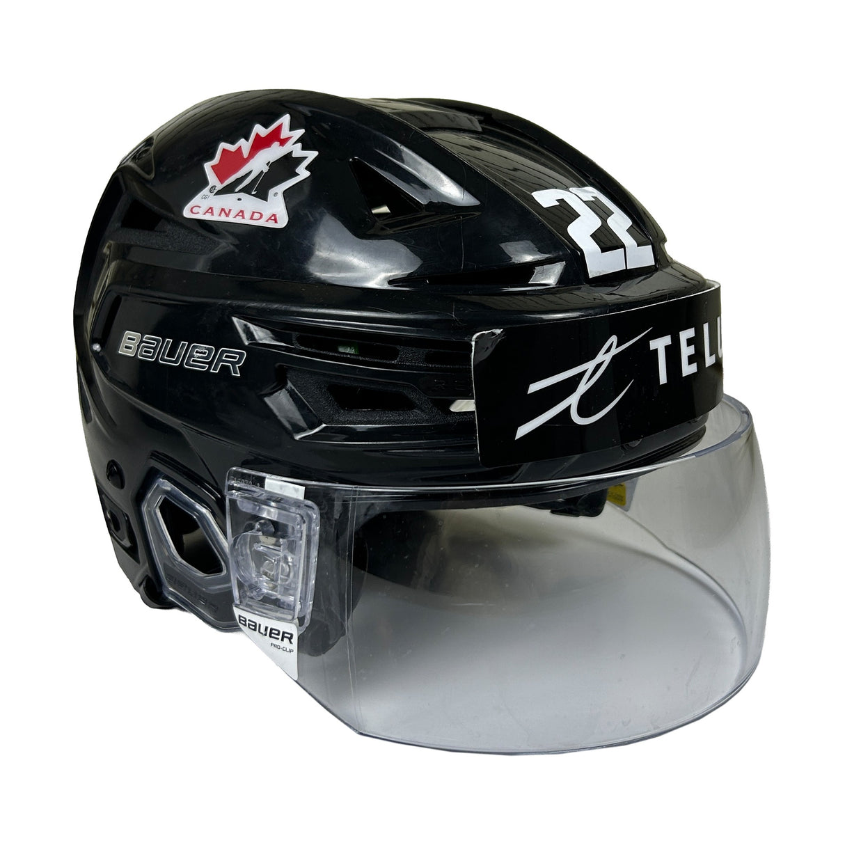 Porter Martone 2025 IIHF World Junior Championship Game Used Helmet