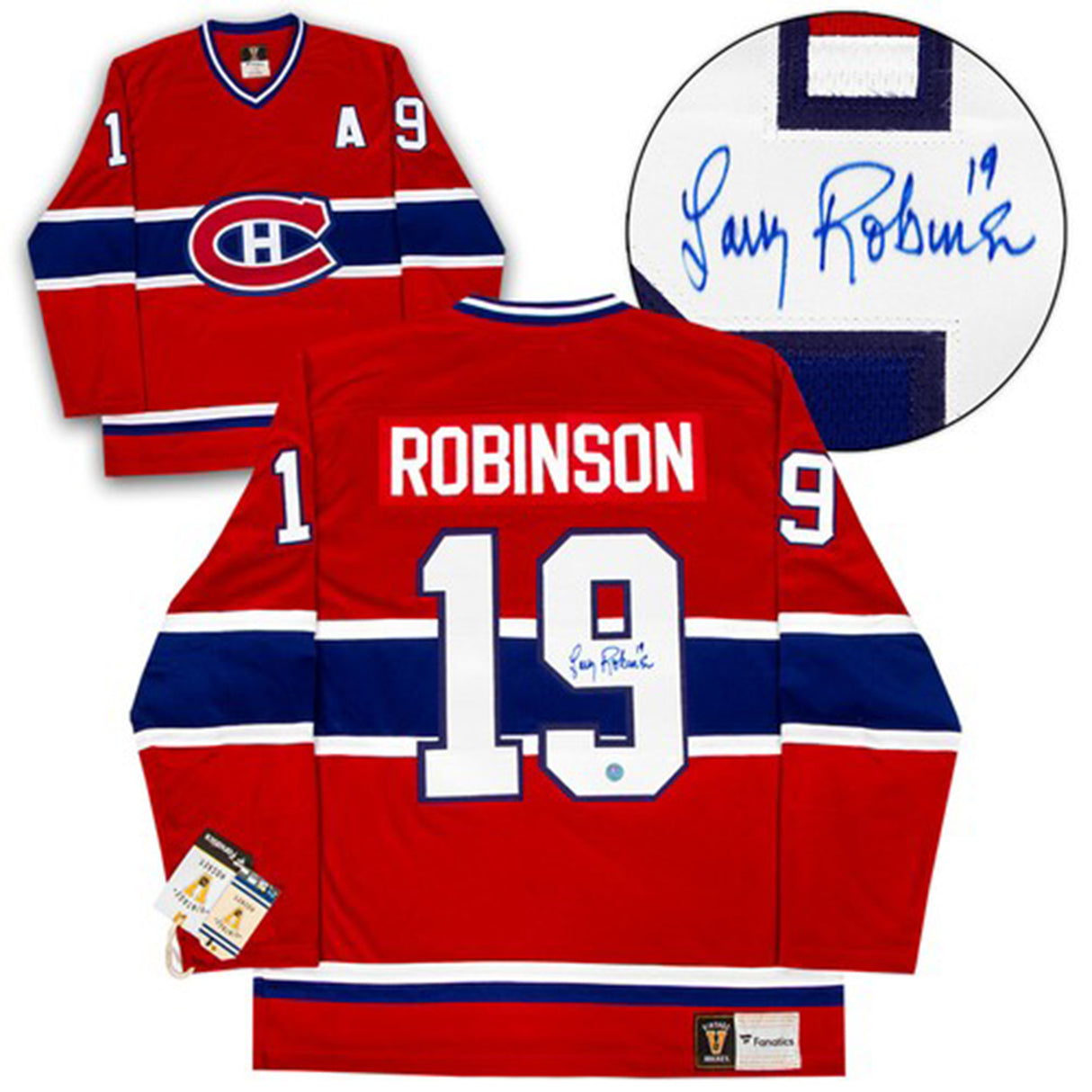 Larry Robinson Signed Montreal Canadiens Fanatics Vintage Jersey