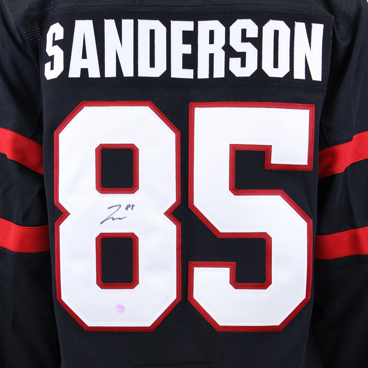 Jake Sanderson Signed Ottawa Senators Adidas Authentic Home Jersey