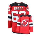 Jesper Bratt Signed New Jersey Devils Fanatics Premium Home Jersey