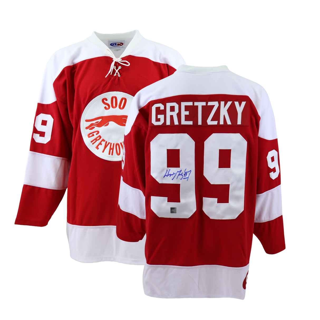 Wayne Gretzky Signed Jersey Sault Ste. Marie Greyhounds (Athletic Knit)