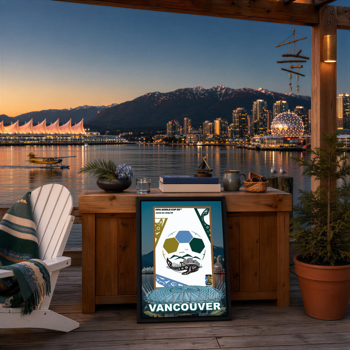 Vancouver Host City Edition 19.5x28 Frame 2026 Officially Licensed FIFA World Cup Poster