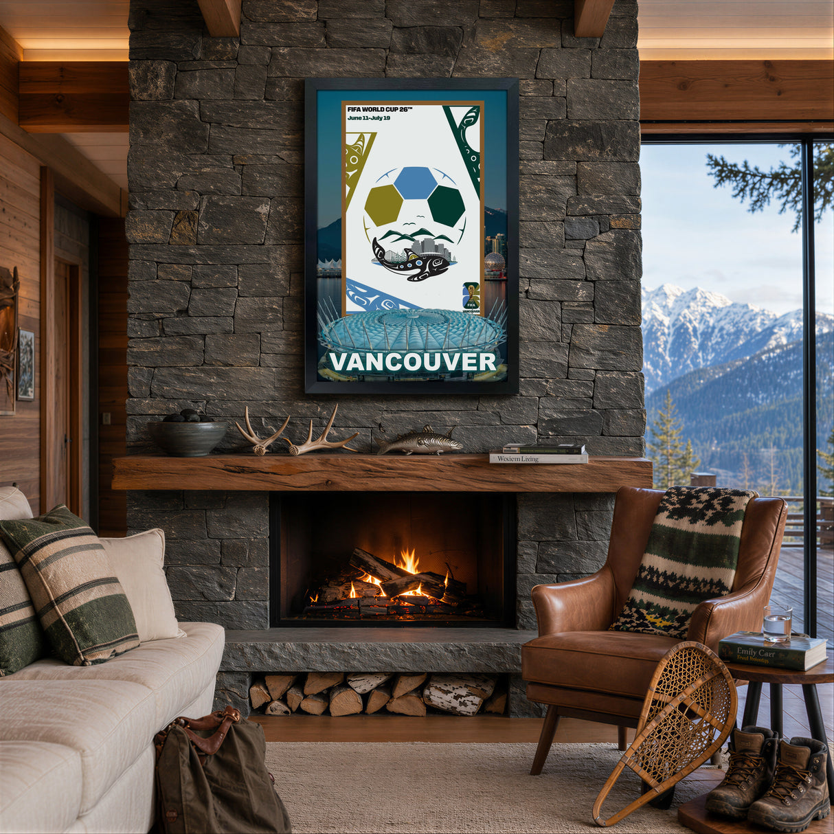 Vancouver Host City Edition 19.5x28 Frame 2026 Officially Licensed FIFA World Cup Poster