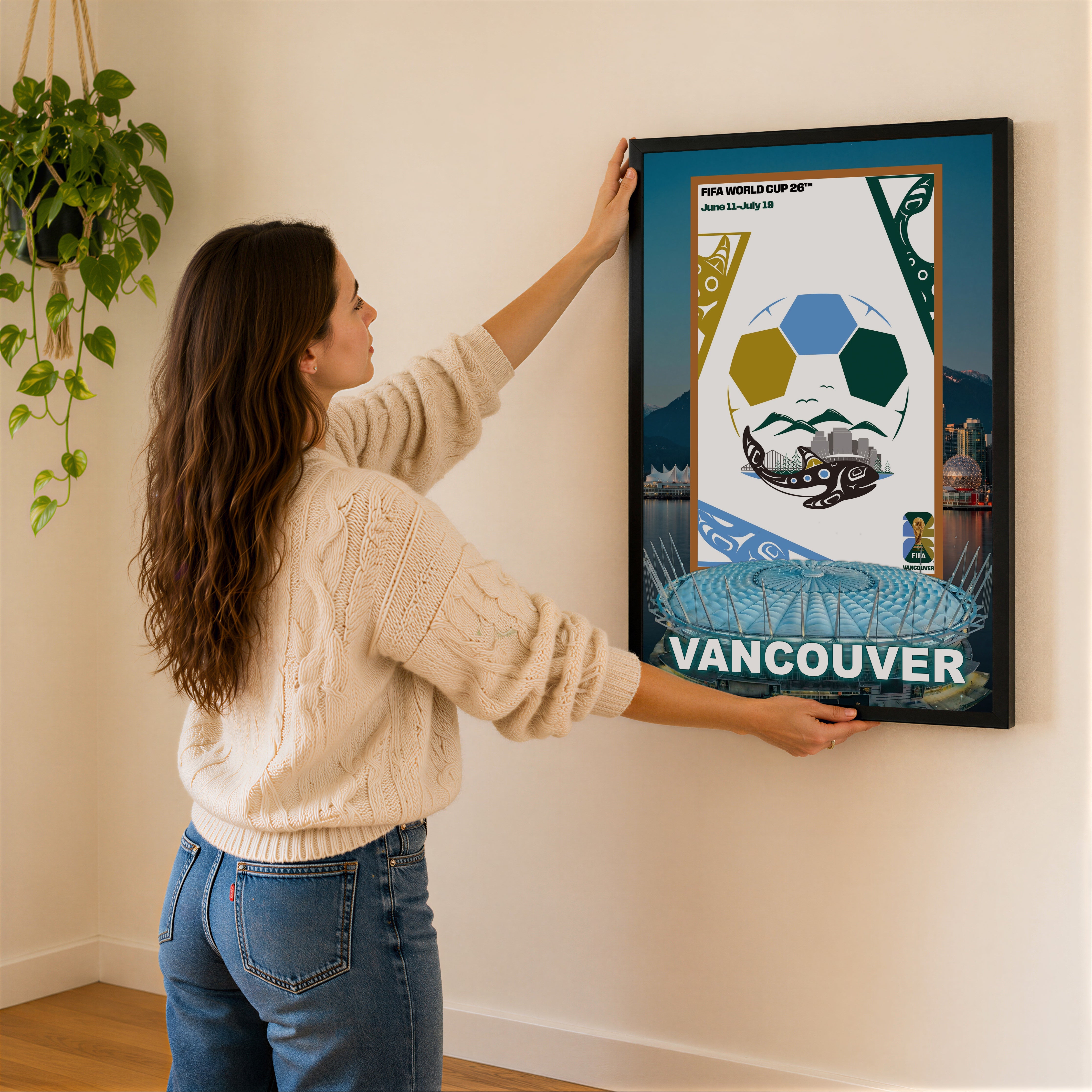 FIFA World Cup 2026 Vancouver Framed Poster - Canadian Host City