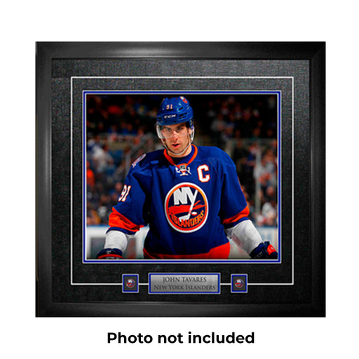 11x14" Photo framed w/ pin and plate at bottom - Frameworth Sports Canada 