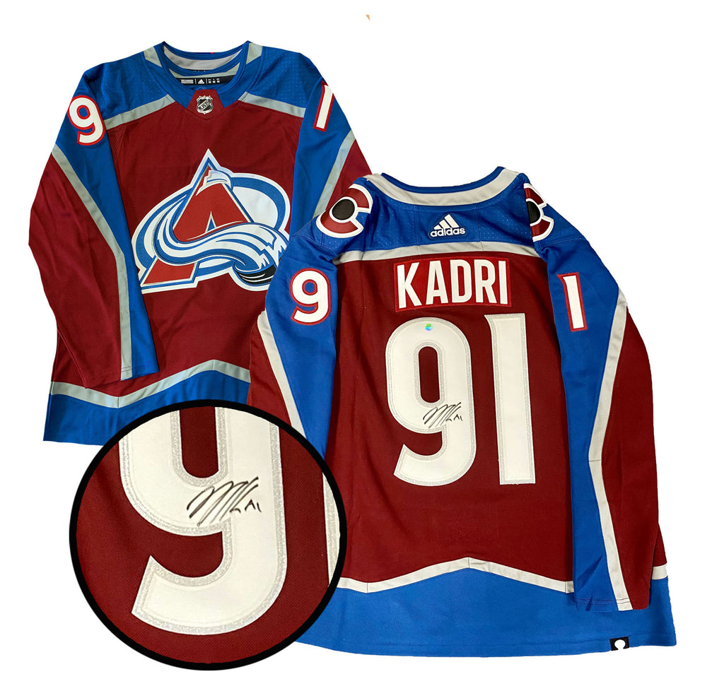 Frameworth Nazem Kadri authentic adidas signed Avalanche jersey